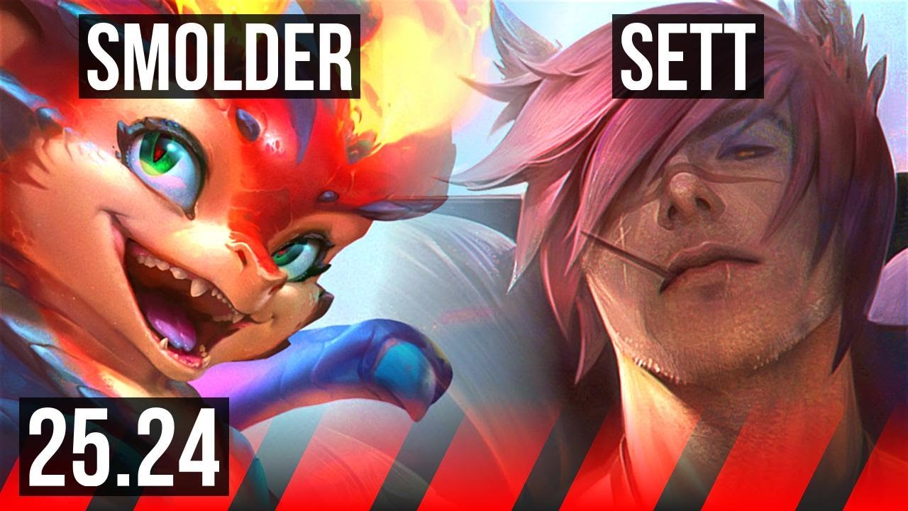 SMOLDER vs SETT (TOP) | EUW Master | 25.24