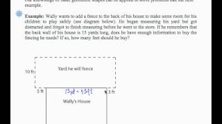 SWL10E7: Basic Arithmetic - Applications of Perimeter