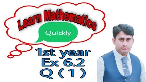 11th Class Math .Ch 6   Sequences & series  Exercise 6.2 Question No 1 . FSc Part 1 Maths Book 1