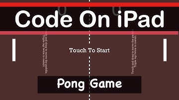 Made a 2 Player Pong Game on my iPad in Codea