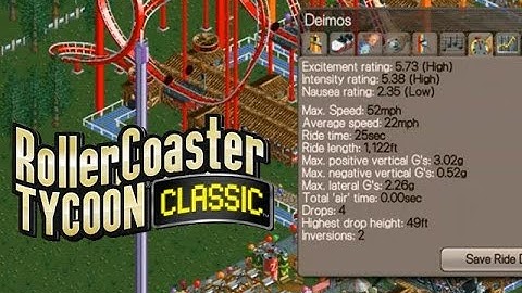 Roller Coaster Tycoon Classic - Coaster Tutorial - Deimos