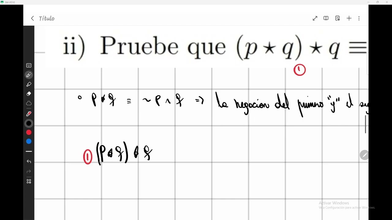 Algebra I - Cápsula 0: Ejercicios Lógica [William Lagos]