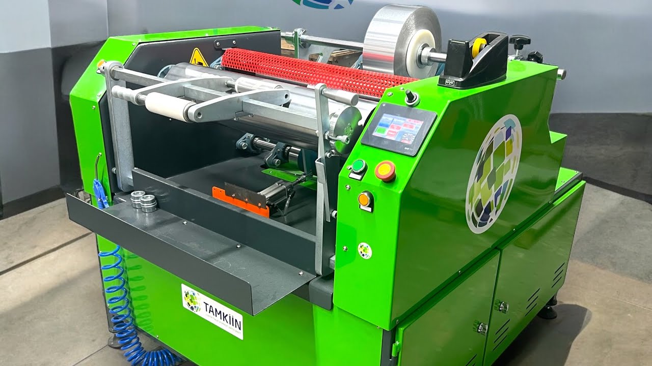 ماكينة لف فويل #الالمنيوم #قصدير وسترتش الصناعي والغذائي صناعة تركية لتواصل على رقم 00905400041982