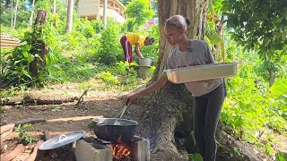 Okra & saltfish w Roast & fry breadfruit || fry press plantains || Colaz Smith tv team 