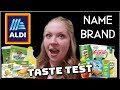 Aldi vs. Name Brand | Blind Taste Test | Can we tell the difference?