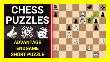 Chess Puzzles to Practice. Themes: Advantage, Endgame, Short puzzle. Learn Chess
