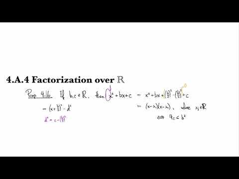 4.A.4 Factorization over R
