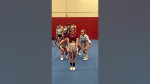 All girl backhandspring up learning technique