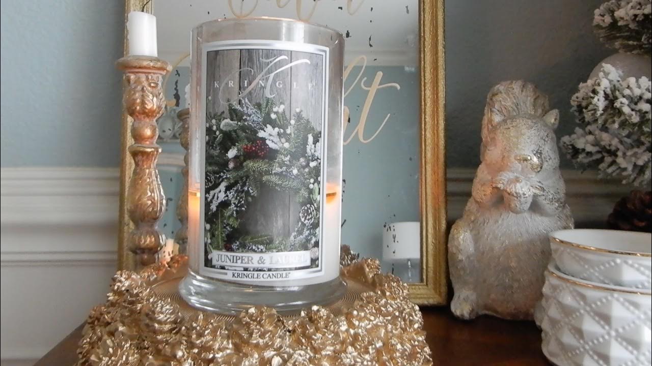 Candle Review Kringle Juniper & Laurel YouTube