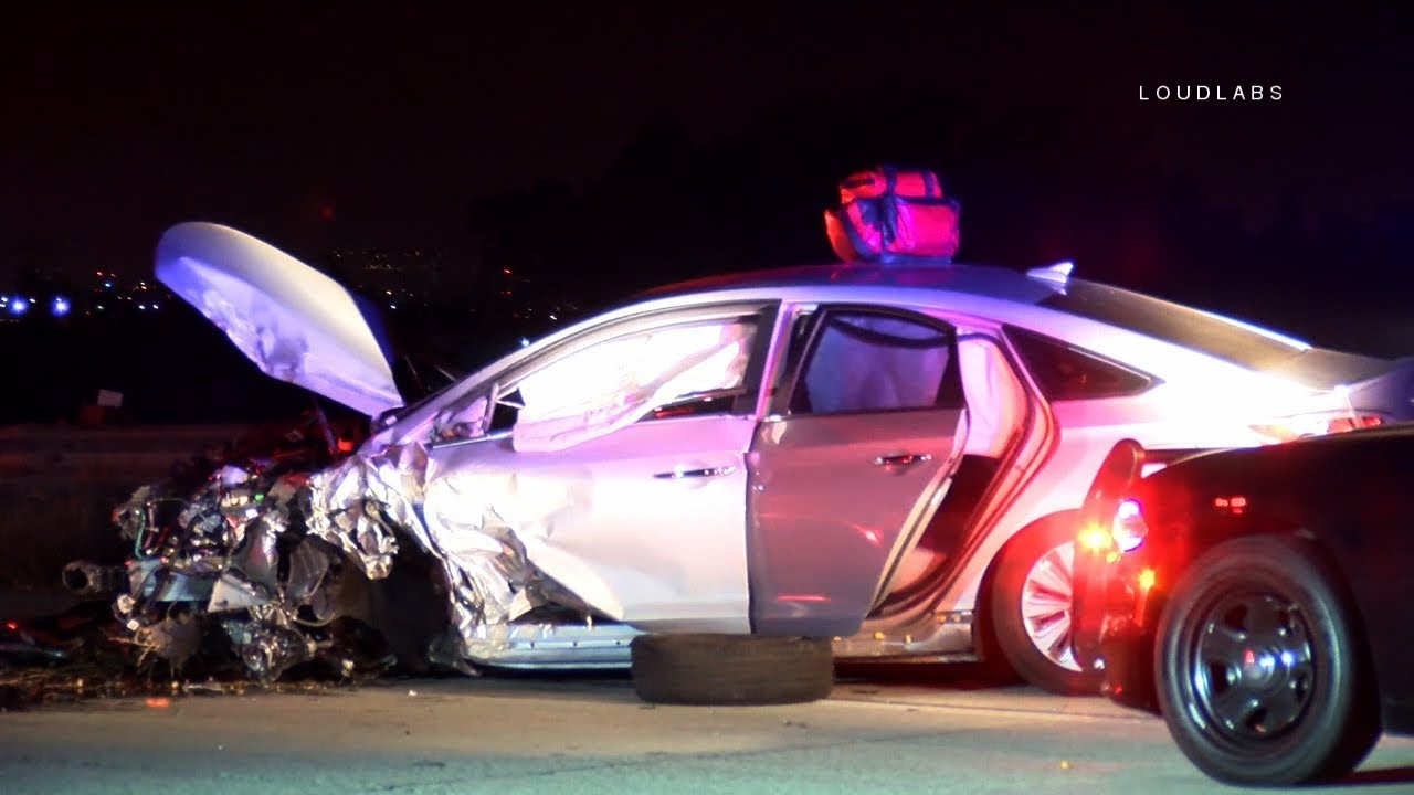 Freeway Wrong Way Crash / Chino Hills RAW FOOTAGE YouTube