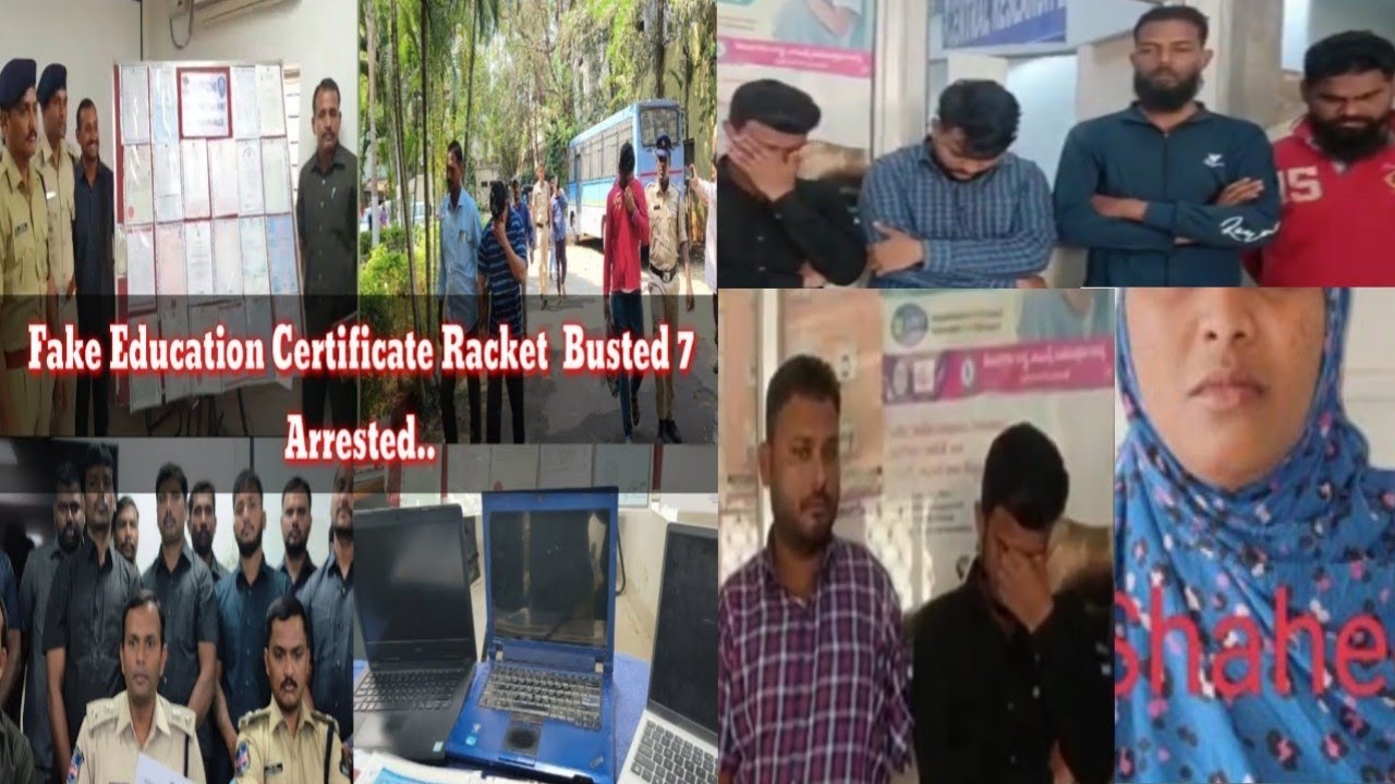 🔴Hyderabad Police Arrested Fake Certificate Gang Busted