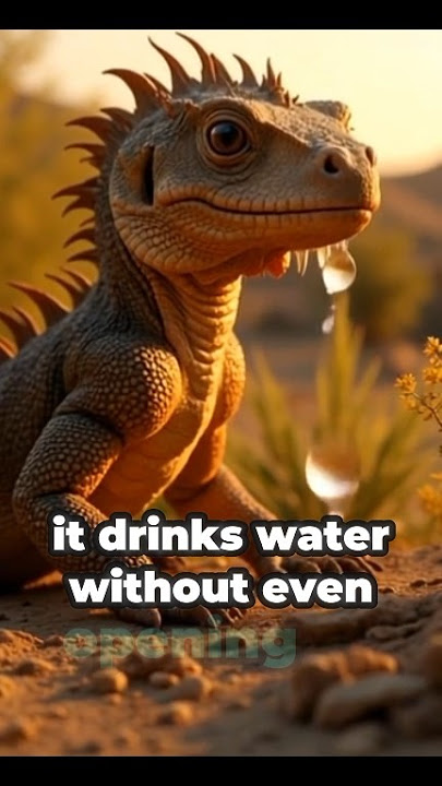 Thorny Dragon: The Spiky Lizard With a Secret Superpower🦎💧 #facts #education #shorts #australia