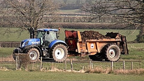 Muck-Spreading with Three Spreaders.