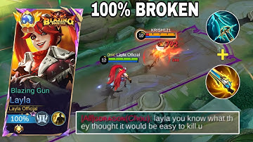 LAYLA NEW BROKEN BUILD IS FINALLY HERE!!🔥 (recommended build) - MLBB