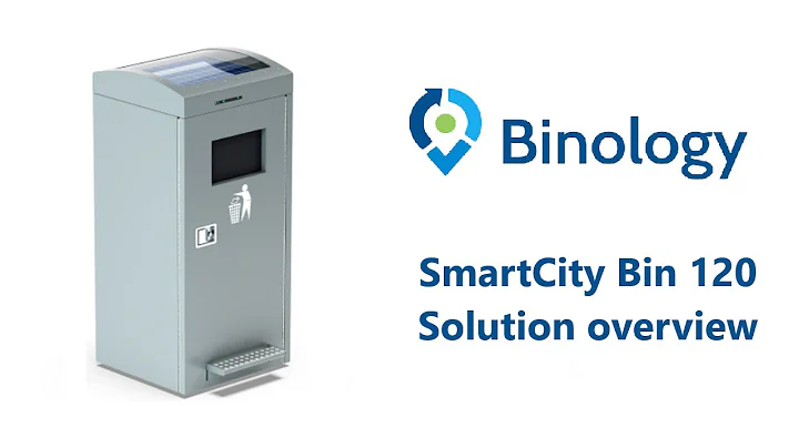 Binology Smart City Bin 120 | Waste managment WM | Smart city | Iot technology | www.binology.com