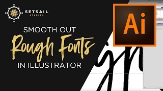 Smooth out rough brush fonts using Adobe Illustrator screenshot 5