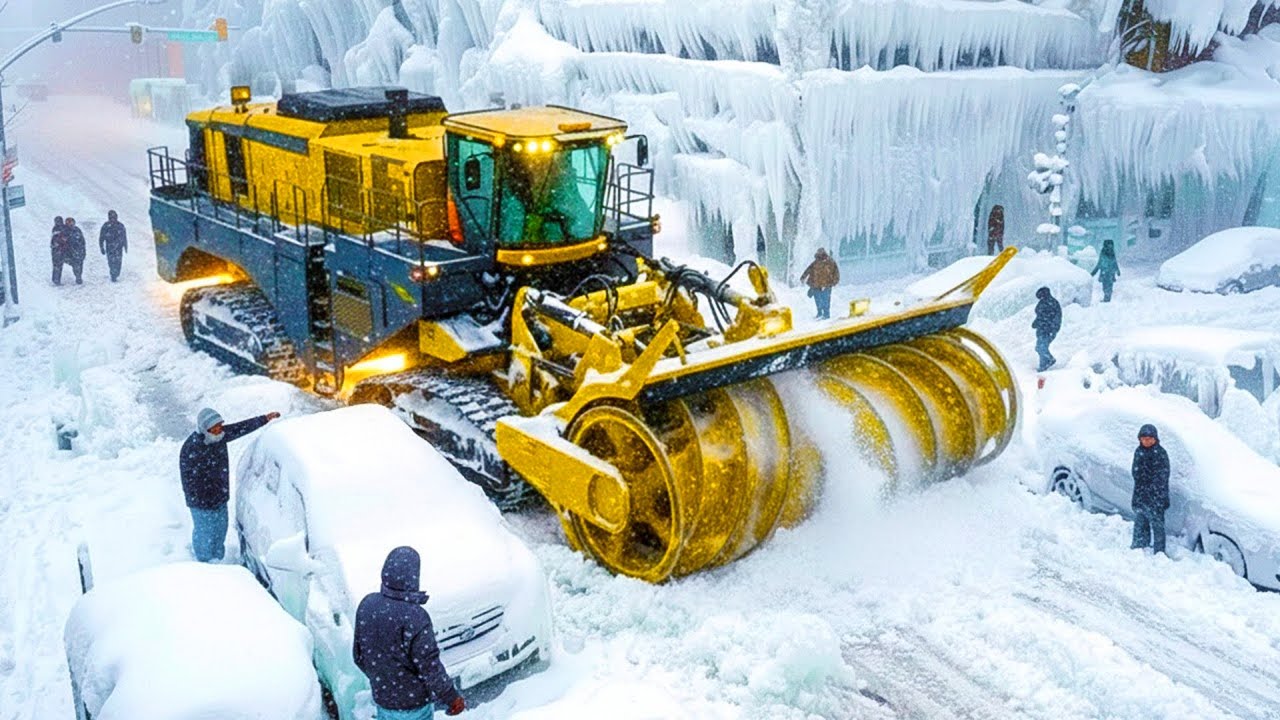لا شيء ينافس هذه الآلات حين يتعلق الأمر بإزاحة الثلوج عن الطريق