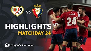 Resumen de Rayo Vallecano vs CA Osasuna (0-3)