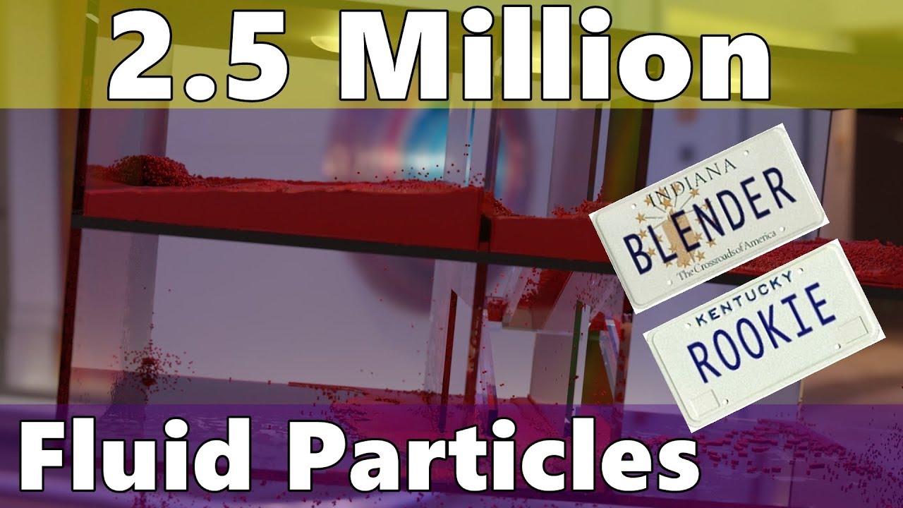 2.5 Million Fluid Particles - Blender 2.8 - YouTube