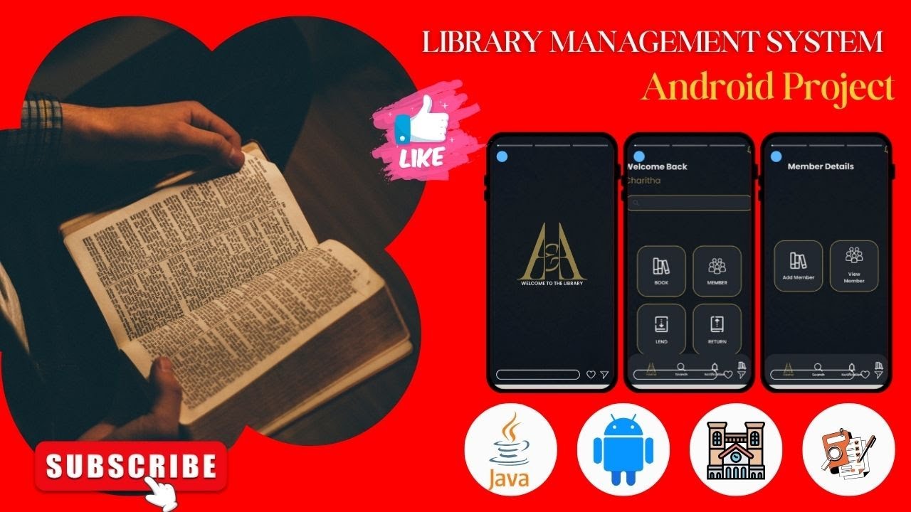 library management app in android studio library management system app ...