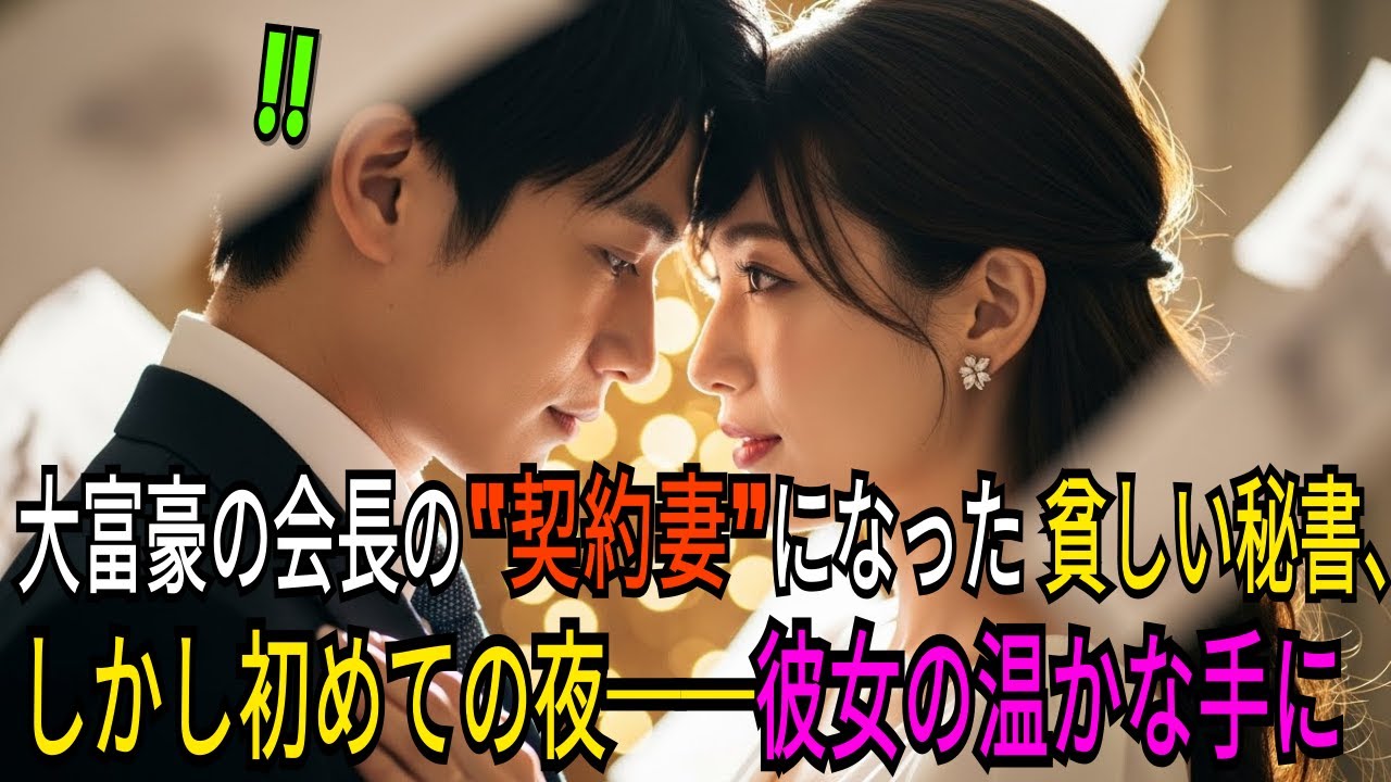 大富豪の会長の“契約妻”になった貧しい秘書、しかし初めての夜──彼女の温かな手に、彼は心を奪われてしまう……｜感動する話｜オーディオブック