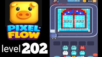 Pixel Flow level 202 Walkthrough Solution