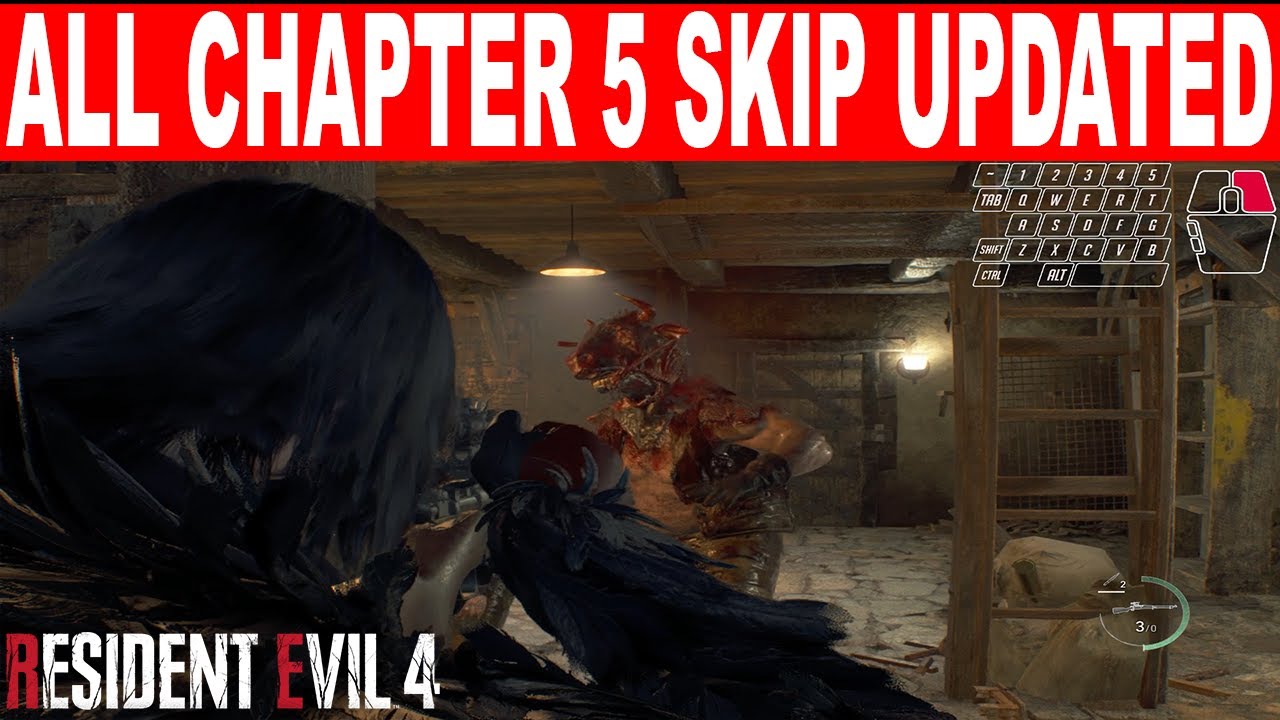 Resident Evil 4 Remake All Chapter 5 Skip Easy NG Professional S+