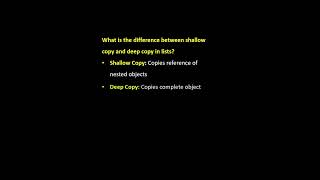 Shallow Copy vs Deep Copy in Python | Key Difference Explained #pythonanddjangofullstackwebdeveloper