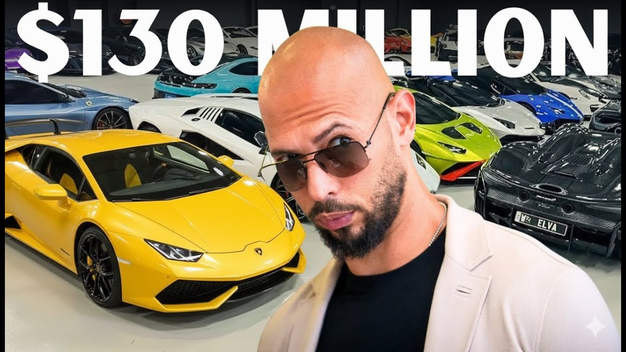 Andrew Tate Shows Off INSANE $130 Million Car Collection! - YouTube