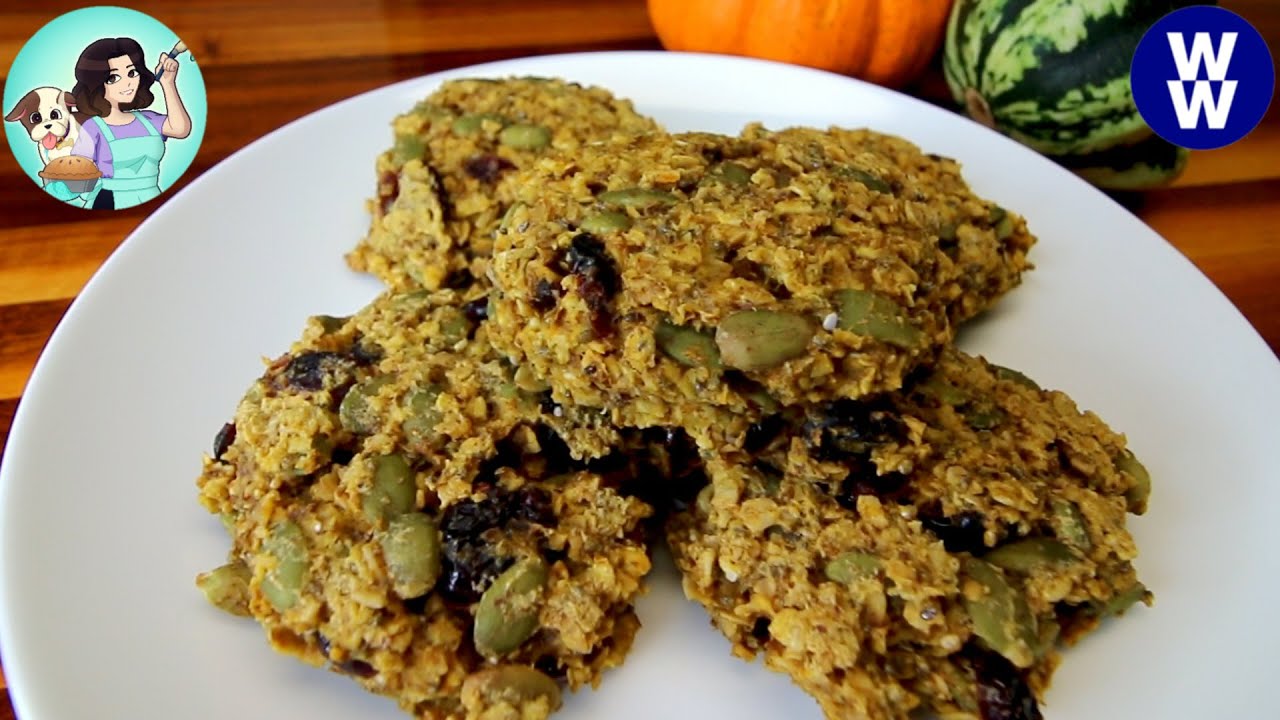 Pumpkin & Oat Energy Bar Cookies/Breakfast Cookies🎃🍪WW Friendly Recipe/ Weight Watchers Fall Baking🍂