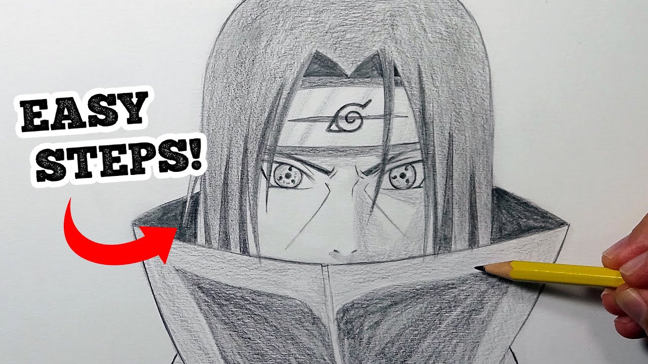 How to draw Itachi Uchiha from Naruto