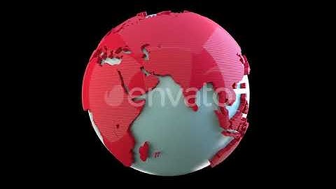 News Globe Rotating | Motion Graphics - Envato elements