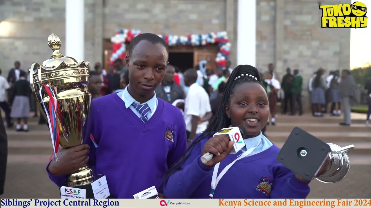 Siblings' Project   Central Region, During Kenya Science and Engineering Fair 2024 At Moi Girls High