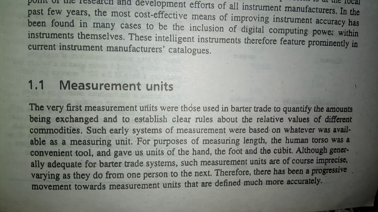 Measurement unit - YouTube