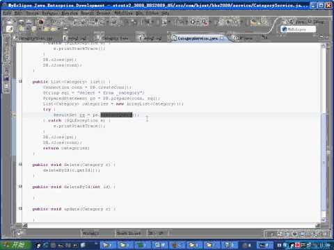 62 尚学堂中国最专业JAVA培训机构 Struts2 BBS2009 建立Model与Service层 2