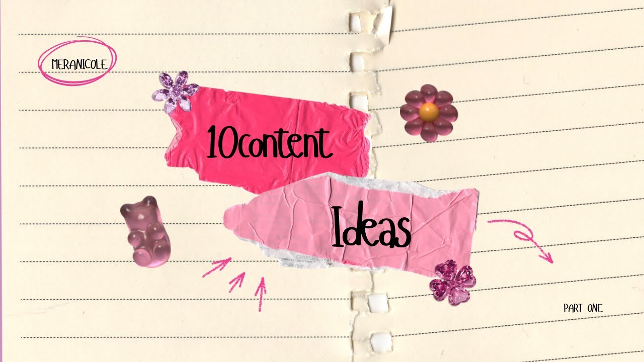 10 CONTENT IDEAS/Beginner Friendly ￼
