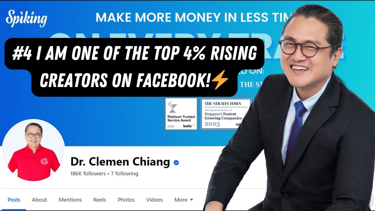 #4 I am one of the top 4% rising creators on Facebook!⚡️ - YouTube