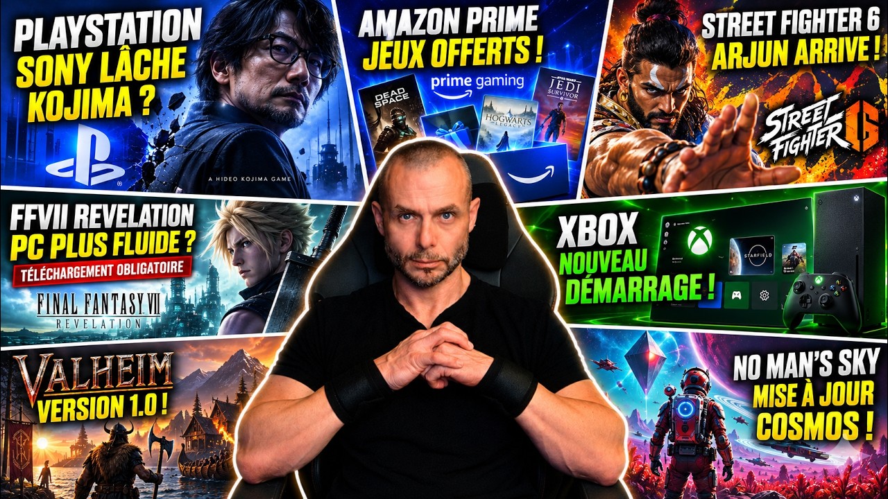 🔥ACTU GAMING DU JOUR (12 Septembre): PLAYSTATION lâche KOJIMA ! FFVII physique avec TÉLÉCHARGEMENT