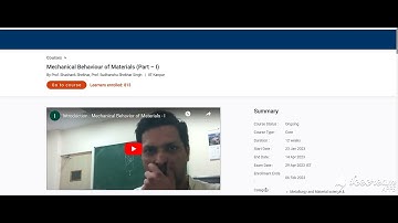 🔥100%🔥💥WEEK 7💥MECHANICAL BEHAVIOUR OF MATERIALS (PART- I) ASSIGNMENT SOLUTION💥