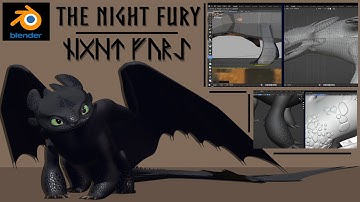 I made an HTTYD 1 Night Fury... | Blender 3D Model Showcase