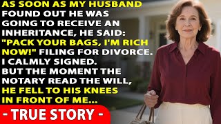 After the inheritance, my husband he kicked me out- “I don’t need you anymore — I’m rich now!”