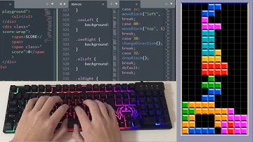 ASMR Programming - Tetris Game (No Talking)