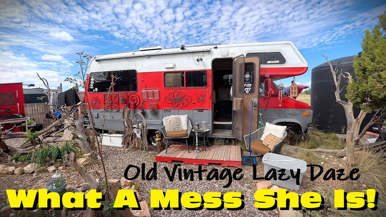 Уборка Панды для гостевого дома - Старый автодом Lazy Daze