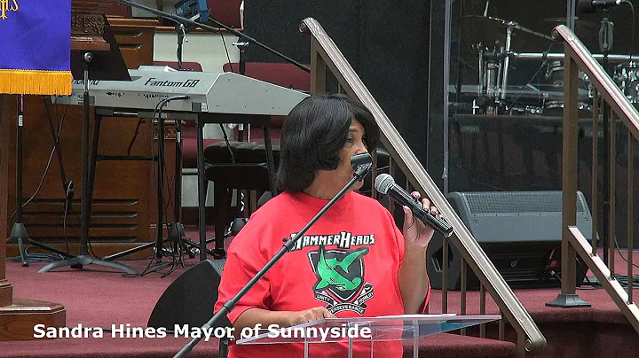 Sandra Hines Mayor of Sunnyside Educates and Feeds...