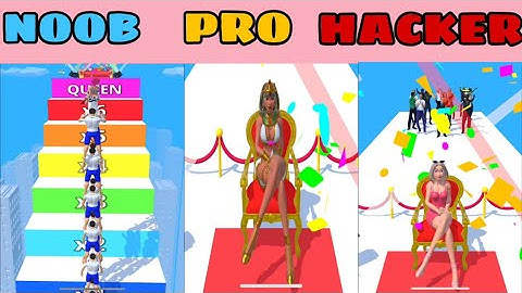NOOB vs PRO vs HACKER in I Am The Queen  - All Levels Gameplay, New Game (Android, iOS)