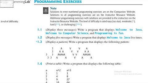 Introduction To Java Programming   Exercise 1 3b