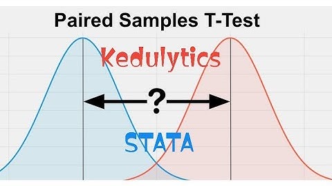 Part 1: Paired sample T test on STATA 🥳🎉