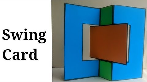 Swing card tutorial | Interactive card | Card for scrapbook | Handmade greeting card