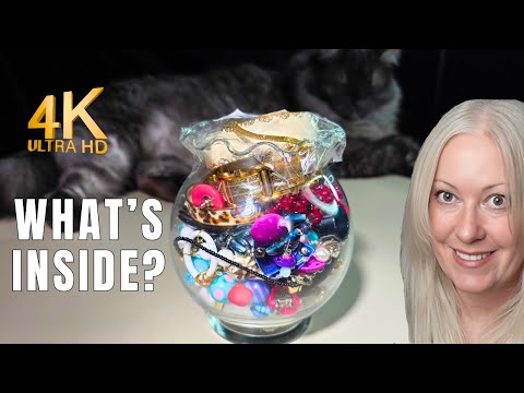 I Spent $29 on THIS Old Thrift Shop Jewelry Jar: WORTH IT? Can I Find GOLD SILVER Costume Jewelry 4K
