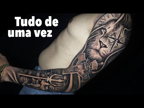 Featured image of post Tatuagem De Leao No Bra o Com Relogio Por m sabemos que tatuar o bra o inteiro pode ser ainda
